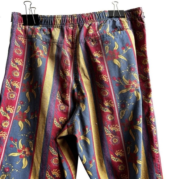 Stüssy Fleur Stripe Beach Pants || Size Small - Picture 5 of 11